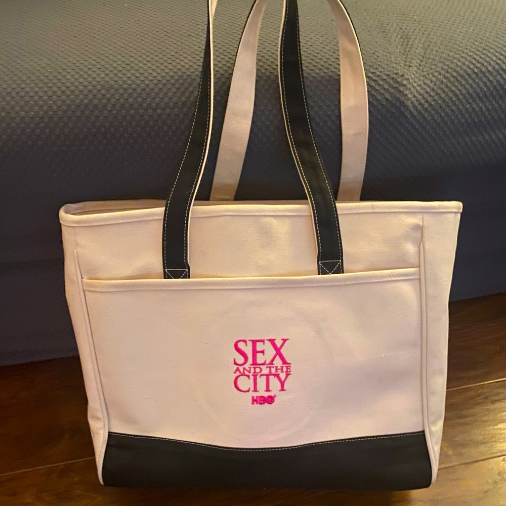 Vintage Collectible SEX AND THE CITY HBO large canvas Tote Bag